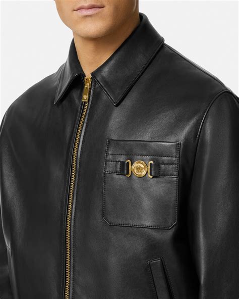 versace capospalla blouson|Versace Collection Blouson Leather .